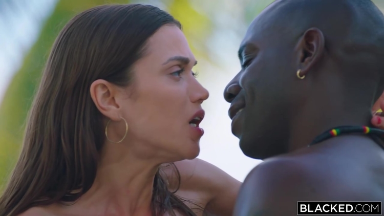 Fit brunette is having interracial sex on the beach with a handsome, black guy she likes_main_thumbnail