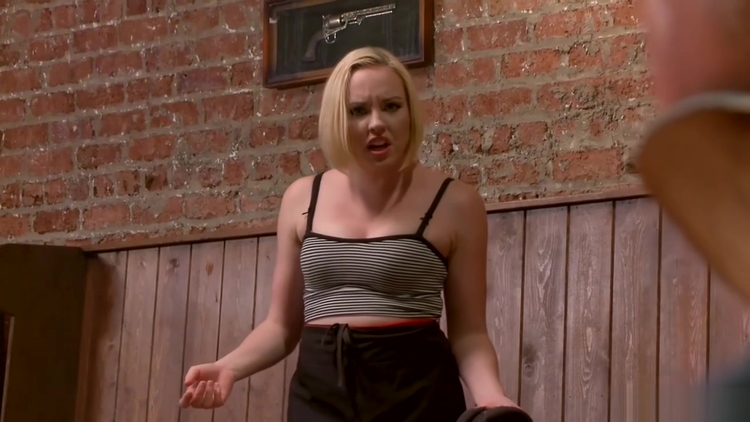 Blonde bartender is tied by customer_main_thumbnail