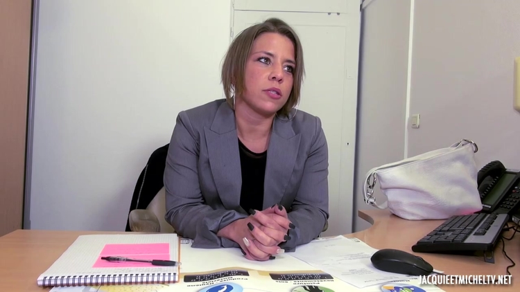 Kinky milf is lying on the desk, while a young guy is drilling her soft pussy_main_thumbnail