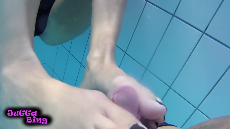 Really Hot Footjob In Public Pool And Footplay Milf_main_thumbnail