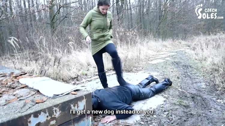 Walking The Doggy In The Cold - Boots Worship (femdom Footdom Boots Licking Foot Slave On Leash)_main_thumbnail