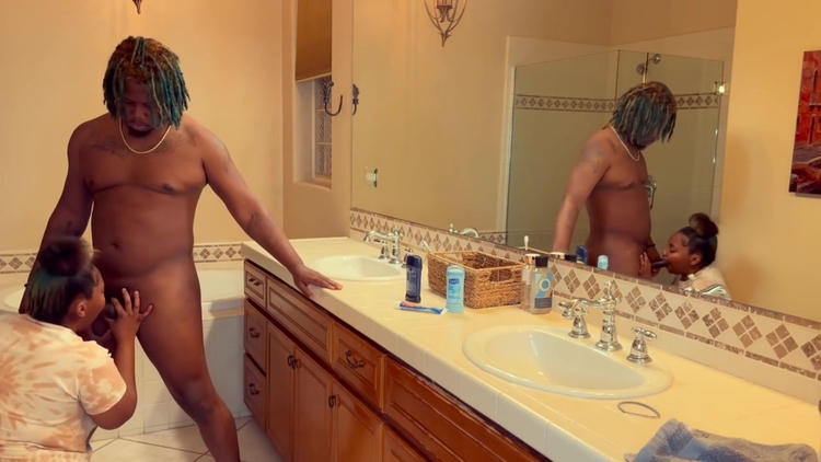 Ebony Babe Gets Stepbros Bbc While Out By The Pool Pussy Play Outside And Some Sloppy Dick Sucking_main_thumbnail