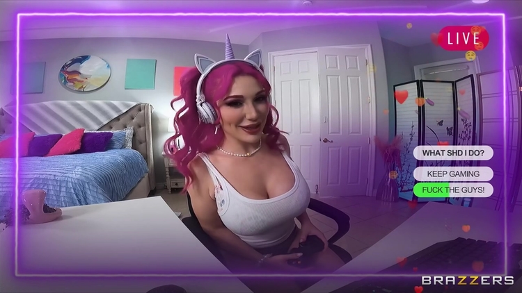 Lily Lou, Mick Blue And Scott Nails - Provocative Streamer Loves Unicorns And Cocks_main_thumbnail