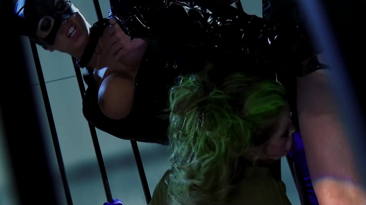 Katwoman Gets Her Pussy And Mouth Stuffed In Wild Prison_main_thumbnail