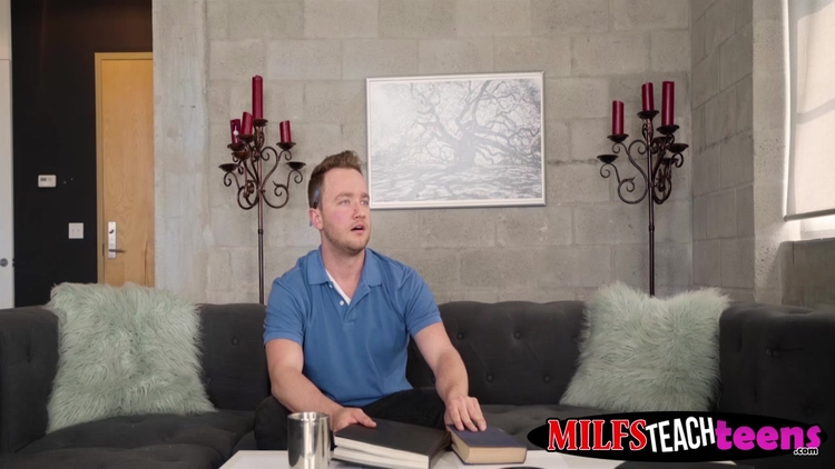 Blonde teen 18+ and MILF interrupted and fucked by stiff pole_main_thumbnail