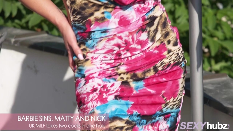 Barbie Sins In UK MILF takes two cocks in one hole_main_thumbnail