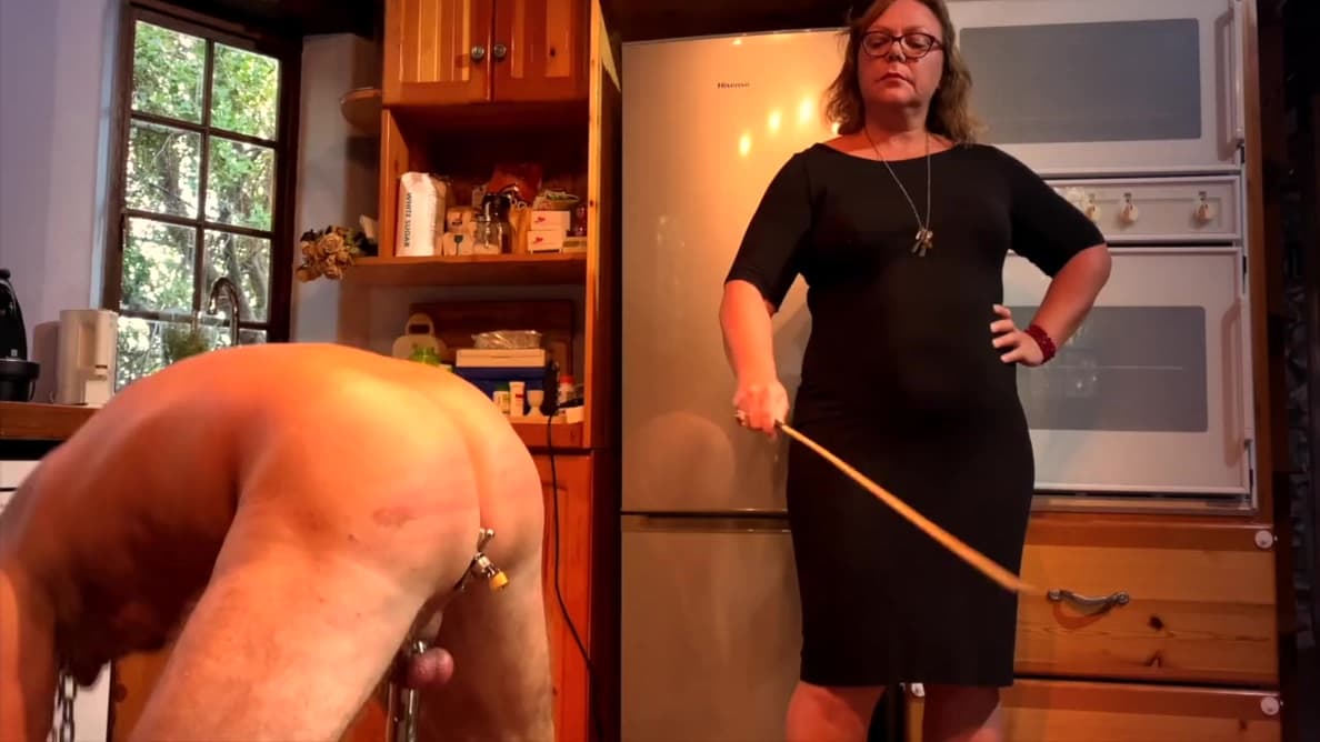 Mistress April In Dominatrix Unworthy Slave Caning_main_thumbnail