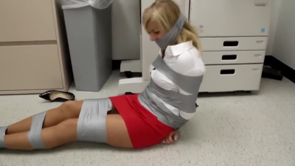 Horny Big-breasted Blondie Secretary Tied - Bondage_main_thumbnail