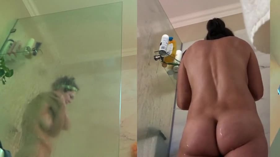 Gorgeous Hairy Dark Haired Lady Shower Video_main_thumbnail