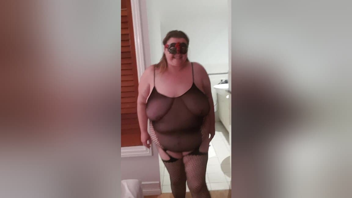 Bbw Bunny In Black With Mask - Black Mask_main_thumbnail