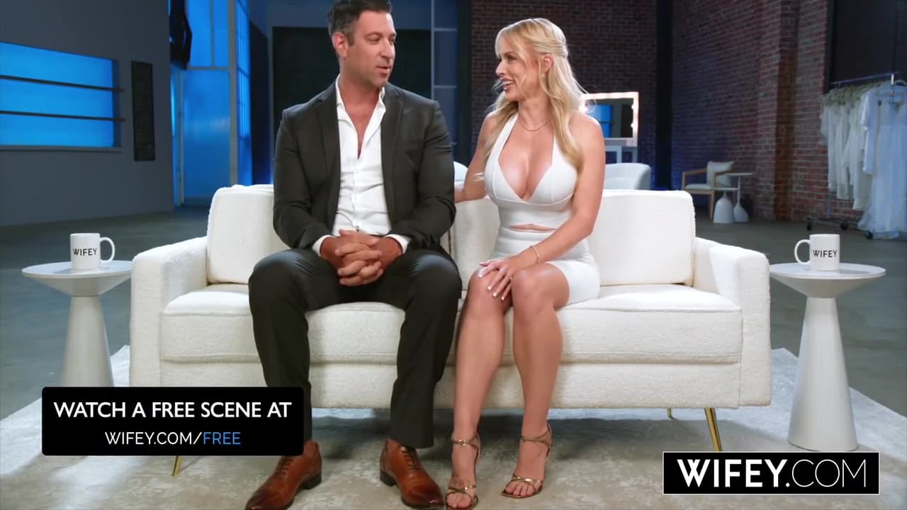 Four Muscular Black Men With Huge Fat Cocks Bang A Blonde Bride In Her Tight Pussy While Her Husband Is Sitting In The Cuck Chair As A Spectator_main_thumbnail