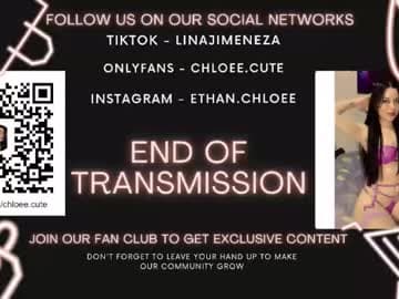 👩 Chloe 💖 Ethan 🧑 Trasmision schedules Friday and Saturday from 11.00 pm to 3 am hours of the USA live cam