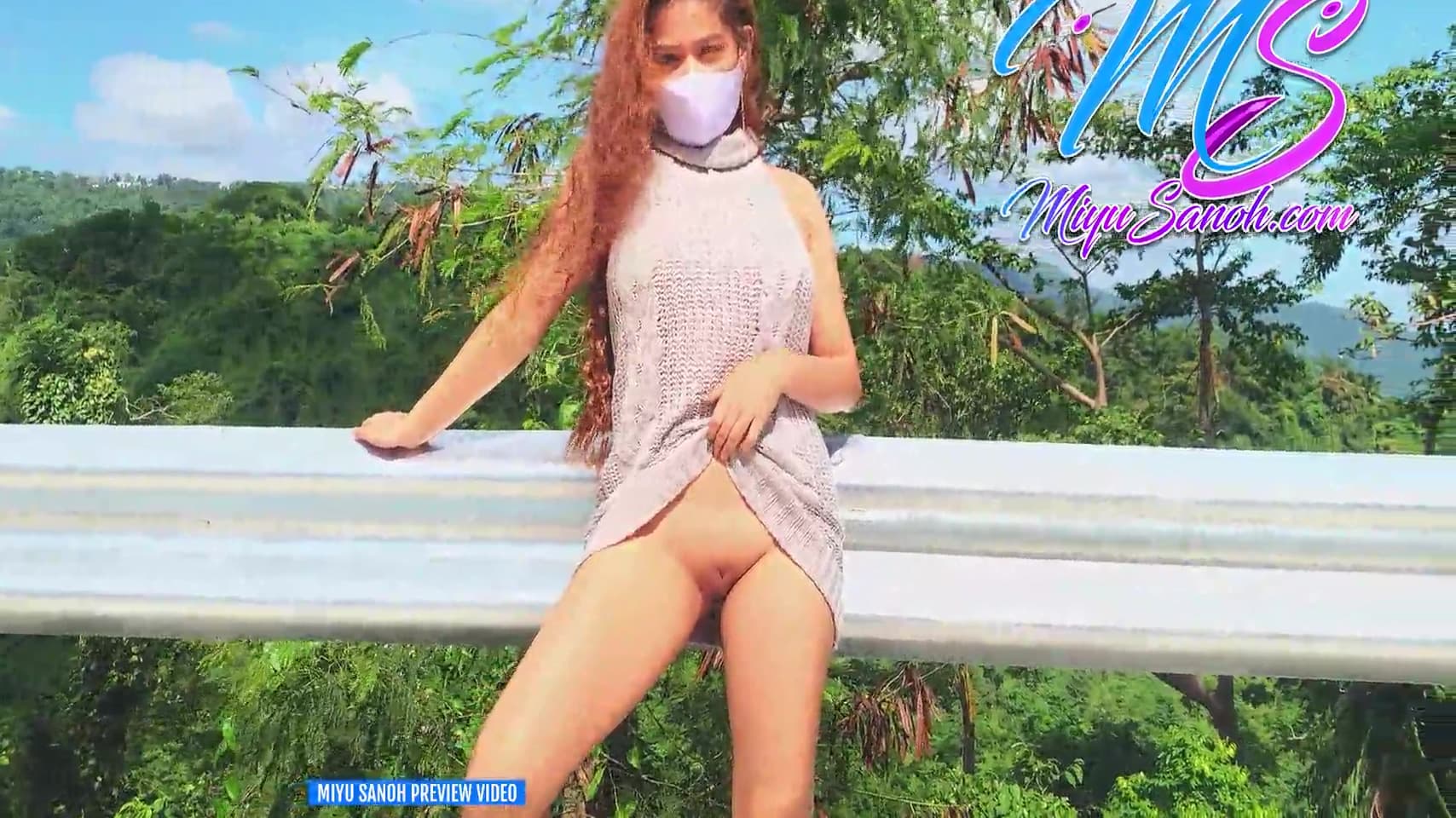 Preview#3 Filipina Model Miyu Sanoh Flashing Her Breast Pussy And Behind In Full Backless Knitted Dress With No Panties And Bra While Walking On The Road - Xxx Pinay Exhibitionist And Nudist 6 Min - Mini Dress_main_thumbnail