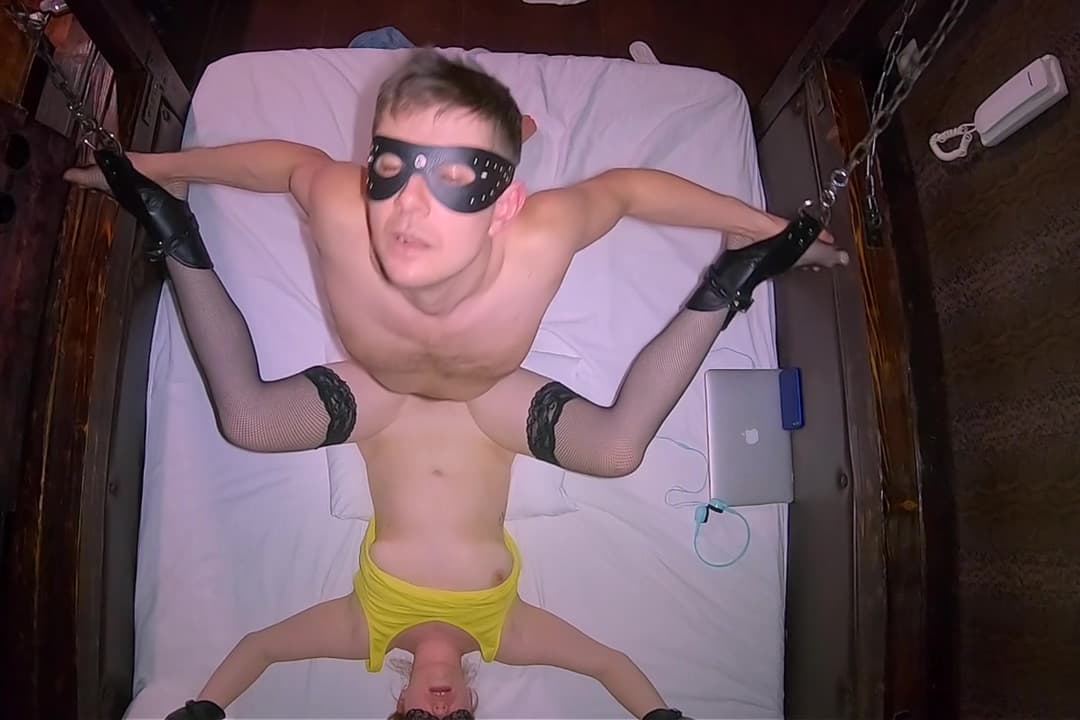 Ginger Caught Masturbating to Friend Vid - Chained and Fucked till Creampie_main_thumbnail