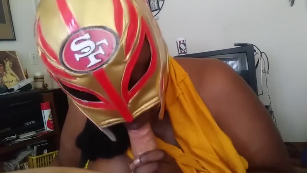 Masked Ebony BBW Milf Gives Me Blowjob w/Facial_main_thumbnail